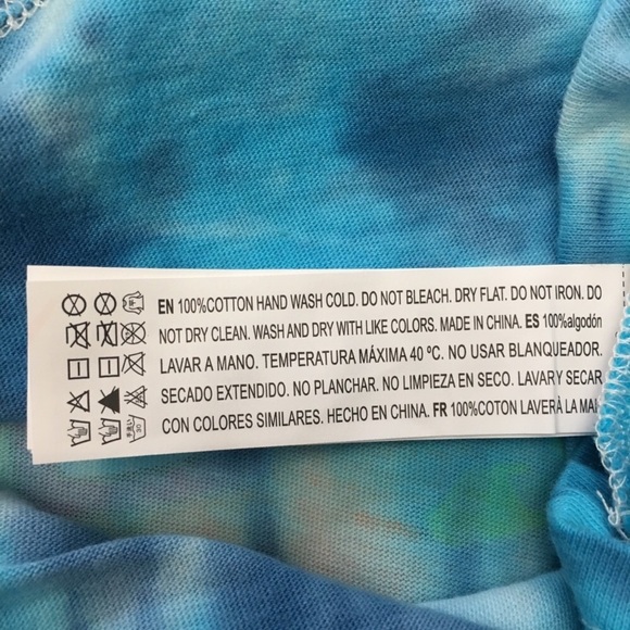 F21 Rugrats Tie Dye Oversized Cropped Muscle Tank - Picture 6 of 6